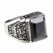 Prstan ETNOX - Črno Ornament - SR1150