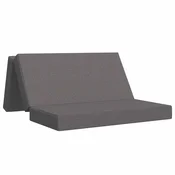 Vidaxl Zložljiv kavč postelja 140 x 67 x 45 cm Svetlo siva