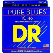 DR Strings PHR 10 Pure Blues Nickel Medium Electric Guitar Strings