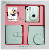FUJIFILM Set Fotoaparat Instax Mini 12 + Album, Futrola i 10 filmova, Zeleni