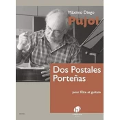 PUJOL:DOS POSTALES PORTENAS FLUTE ET GUITAR