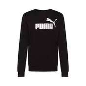 PUMA Sportska sweater majica, crna / bijela