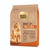 Select Gold Cat Hair&Skin Adult perutnina z lososom