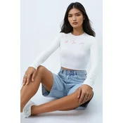 Trend Alacati Stili Ženska bluza dugih rukava Alc-X12694, Bela
