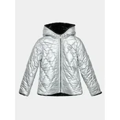 Guess Prehodna jakna J3BL05 WEYO0 Srebrna Regular Fit
