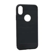 Futrola silikon BRUSHED za Iphone XS crna