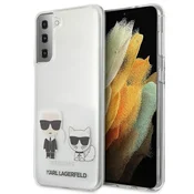 Karl Lagerfeld Karl Lagerfeld ovitek Karl & Choupette za Samsung Galaxy S21+ - prozoren