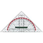 Ravnilo trikotnik geo z držalom 14 cm faber-castel FABER-CASTELL