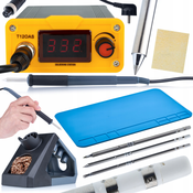 Rosfix T12 ROSFIX ORANGE AKBASH STANDARDNI KOMPLET ZA SPAJKALNO POSTAJO T12OAS ELECTRIC PRO SERIES + T12-IL T12-B T12-BC4 SPAJKALNI KONICE + SILIKONSKA SPAJKALNA PODLOGA, (21739256)