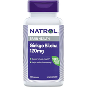 Ginkgo Biloba, 120 mg, 60 kapsula, Natrol
