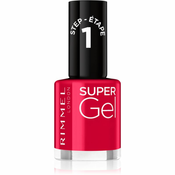 Rimmel Super Gel Step 1 gel lak za nokte bez korištenja UV/LED lampe nijansa 045 Flamenco Beach 12 ml
