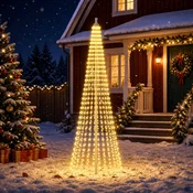 Lučke za božično drevo s klini 744 LED Toplo bela in