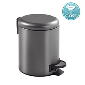 Gedy Elegantni Koš za Odpadke 3L, Soft Close, Gun Metal Finish