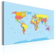 Slika - Rainbow Geography 120x80