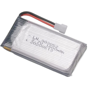 3,7 V 1800 mAh akumulatorska baterija LiPo za drone | Združljiva s KY601S, SYMA X5 Series, M18 | Dolga življenjska doba, srebrna