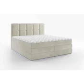 Esposa BOXSPRING POSTELJA 180 cm x 200 cm , tekstil krem barve