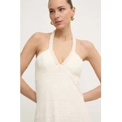 Liu Jo Vsakodnevna obleka MA4155 J4061 Écru Regular Fit