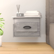 vidaXL Stenska nočna omarica siva sonoma 41,5x36x28 cm