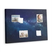 tulup.si Plošča iz plute Temno nebo zvezde 100x70 cm Barvito zatiči