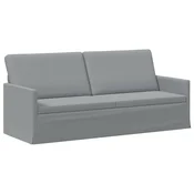 vidaXL 3-sedna sofa Svetlo siva 190 x 81 x 82 cm Blago