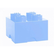 LEGO® škatla za shranjevanje 4 - bledo modra 250 x 250 x 180 mm