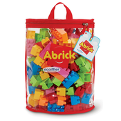 Stavebnica v taške Abrick 120 Half Moon Bag Écoiffier so 120 farebnými kockami od 18mes ECO0838
