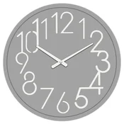 Autronic Stenska ura premera 60 cm, MDF, svetlo siva (HW4023 GREY-LT)
