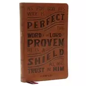 NKJV, Personal Size Reference Bible, Verse Art Cover Collection, Leathersoft, Tan, Red Letter, Thumb Indexed, Comfort Pr