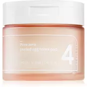 Numbuzin No. 4 Pore Zero Peeled Egg Toner Pad piling blazinice za obraz proti sijaju in razširjenim poram 70 kos