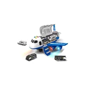 Alltoys Policijsko letalo s tovornim prostorom + 3 avtomobili 1:64