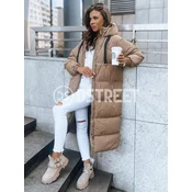 Ocieplana zimowa kurtka damska COZYSEASON ciemnobeżowa Dstreet