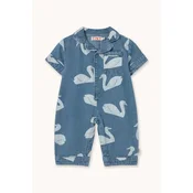 Tinycottons Jeans kombinezon za dojenčke BIG SWANS BABY ONE-PIECE