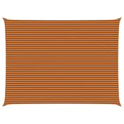 Vidaxl Sončno platno Oranžna in Rjava 6 x 8 m 100% poliester Oxford