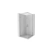 Mexen Exo kvadratna drsna pršna kabina 70 x 70 cm, prozorna, krom - 8111-070-070-01-00