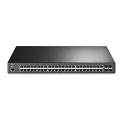 TP-Link JetStream TL-SG3452P mrežni prekidac Upravljano L2/L3 Gigabit Ethernet (10/100/1000) Podrška za napajanje putem Etherneta (PoE) 1U Crno