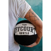 Aberto Design Dekorativna jastucnica Basketball, 25x25x25 cm, Crno-bela