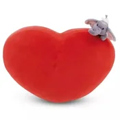 Nici: Srčna blazina z motivom plišastega slona - 42 cm