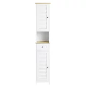 SoBuy SoBuy Kopalniški stolpec s predalom 30x30x170cm FRG236-WN, (22108443)