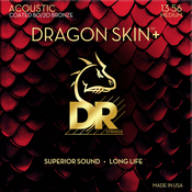 DR Strings Dragon Skin+ Coated 80/20 Medium 13-56 Strune za akustično kitaro
