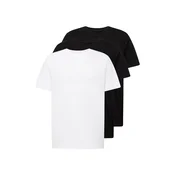 KnowledgeCotton Apparel Majica črna/bela