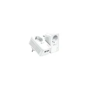 TP-Link AV1000 Powerline Gigabit mrežni adapter, 1000Mbps, dodatna strujna utičnica, 2×G-LAN, HomePlug AV2 (duplo pakiranje)