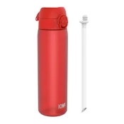 SLIM water bottle, with a straw included, recyclon, 500 ml Red - Ion