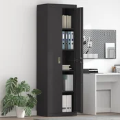 vidaXL Omarica za shranjevanje 2 pcs Črna 60 x 40 x 200 cm