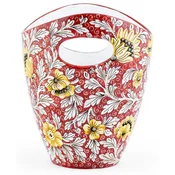 Casa Padrino luxury ceramic ice bucket red/multicolored A� 27 x H. 25 cm - Handmade & hand painted ice bucket - Wine cooler - Champagne cooler - Luxury quality - Made in Italy
