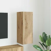 vidaXL TV stenska omara Oreh 30 x 31 x 80 cm Konstruiran les