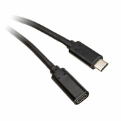 InLine USB 3.2 Gen 2 Verlängerungskabel, USB Typ C, schwarz - 1m 35771