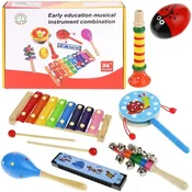 Nobo Kids LESENA GLASBILA ZA OTROKE ČINELE MARAKASE HARMONIKA