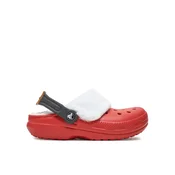 Crocs Natikači Classic Lined Santa Clog 210933 Rdeča