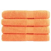 Vidaxl Premium brisače SOLUND 4 kos oranžna 80x200 cm 600 g/m2