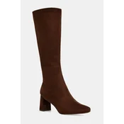 Elegantni škornji Steve Madden Holly ženski, rjava barva, 11003501